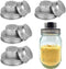 4 Pack Stainless Steel Mason Jar Shaker Lids with Silicone Seals for Dredge Flour,Mix Spices,Sugar, Salt, Peppers and Any Regular Mouth Mason Jar ...