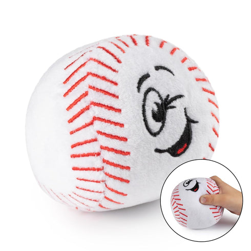 Plush Baby Baseball Rattle | Baby Baseball Toy | Learning Content | Great Gift for Baby and Toddler Girls or Boys | 0-36 Months...