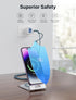 JSAUX Magnetic Wireless Charger Compatible for MagSafe Charger iPhone 15/15 Pro/15 Plus/15 Pro Max/14 13 12, Magnet Charging Pad (Blue) with 20W P...