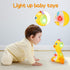 Baby Musical Duck Toy Dancing Crawling Tummy Time, Light Up Infant Toys 0-3-6 6-12 12-18 Months Birthday Gifts for 1 2 Year Old Boys Girls Baby Le...