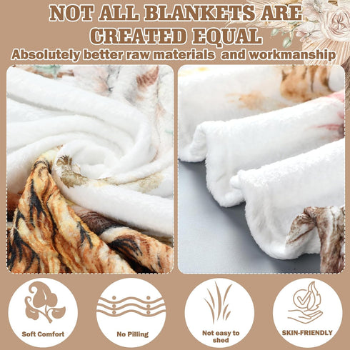 Boho Floral Baby Monthly Milestone Blanket Neutral Bohemian Photo Prop Blanket Personalized Highland Cow Baby Present Pampas Grass Ideas for Baby ...