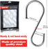 24 Pack S Hooks for Hanging, 3.5 inch Metal S Shaped Hook Heavy Duty Hanging Hooks for Pot Rack, Pans Plant, Towels, Jeans, Closet, Clothes, Hats,...
