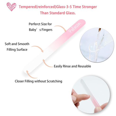 PAFASON Baby Safety Nail Clipper Cutter Trimmer with Nail Catcher and Baby Glass Nail File, Czech Float Glass, Stainless Steel Ideal Gift for Youn...
