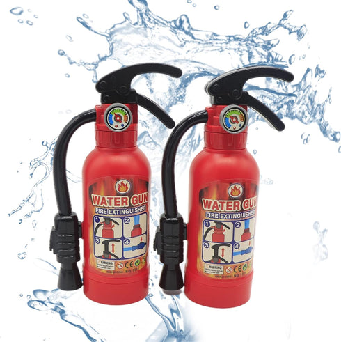 2 Pack Toy Fire Extinguisher Firefighter Role Play Toys for Kids, Small Water Gun Squirt Toys Gifts for Boys Girls Pool Beach Outdoor Play, Firema...