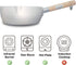 Nonstick Saucepan 1.7 Quart Japanese Yukihira Saucepan With Wooden Handle And Silicone Mixing Spoon,Multipurpose Pot, Aluminum Alloy, Silver (7.1 ...
