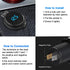 Quick Charge 3.0 12V USB Outlet, 36W Dual USB Car Charger Socket with Power Switch LED Voltmeter, Waterproof Marine Cigarette Lighter Adapter for ...