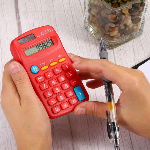 PATIKIL Basic Calculator, 8 Digit LCD Display Calculator 4 Function Small Desktop Calculator Battery Powered Handheld Calculator for Home Office, ...