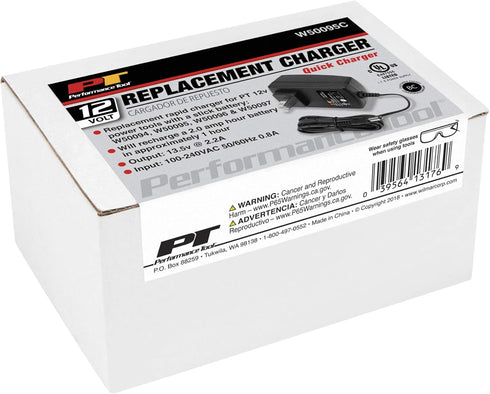 Performance Tool W50095C Replacement Rapid Charger for PT 12 Volt Power Tools with Stick Battery - Fast and Convenient Charging for Your Power Too...