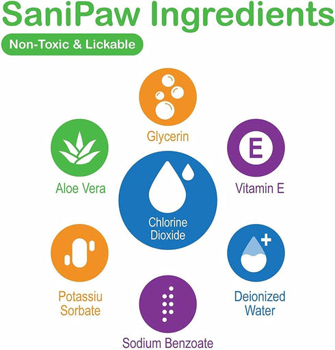Protex PawZ SaniPaw Odor Eliminating Dog Paw Wipes (60 Wipes) Cleansing Dog Grooming Wipes, Simple & Safe Lickable Ingredients - Paw Cleaner for D...