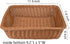 Yarlung 3 Pack Imitation Rattan Woven Bread Baskets, 11.8 Inch Poly Wicker Fruit Baskets for Food Serving, Display, Vegetables, Home Kitchen, Rest...