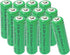 12 Packs High Performance Ni-MH 1.2V AA 2500mAh Rechargable Batteries for Solar Garden Lights, Remotes, Mice...