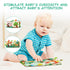 Vicloon Soft Baby Books Toys, Baby Soft Book with Animals and Label, Cloth Book Has 3D Touch and Feel Crinkle, Baby Soft Cloth Book for 0-3 Year O...