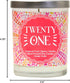 Cedar Crate Market - Twenty One - 21st Birthday Gifts for Her, Finally Legal, R.I.P Fake ID, 21st Birthday Candles Gift idea for Women, Happy Bday...