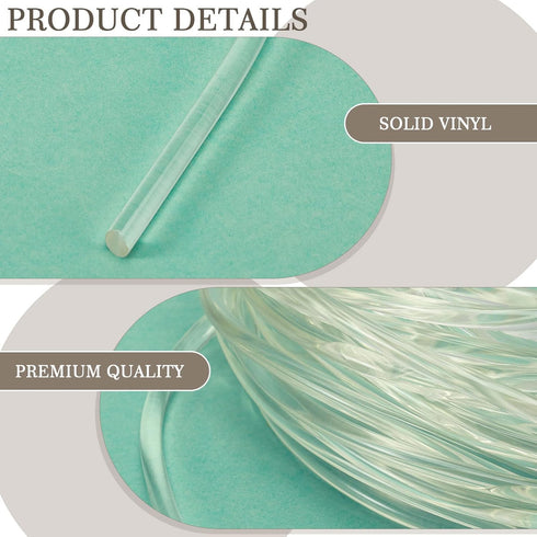 Vinyl Sling Chair Spline Outdoor Patio Chair Spline Long Solid Replacement Awning Cord Replacement Fabric Sling Chair Spline Replacement for Outdo...