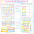 Classroom Calendar Bulletin Board Pastel Calendar Bulletin Board with Seasons Weather Chart CTP Paper-Cuts for Nursery Elementary Middle School Cl...