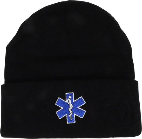 Broner Hats Military and Law Enforcement Watch Cap Cuff Beanie (One Size, EMT Black)...