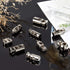 PandaHall 64pcs 8 Styls Metal Alloy Spring Fastener Cord Lock Toggle Stopper Toggle Stopper for Drawstrings...