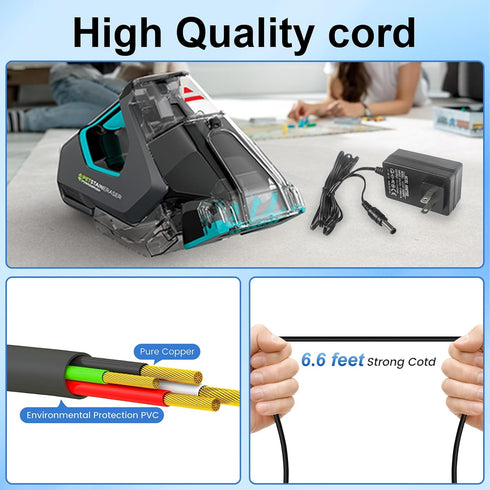10V Charger for Bissell 2837 2842 2846 2877 Pet Stain Removal Vacuum Cleaner Powerbrush Plus Portable Carpet Cleaner 1624554 Handheld Portable Vac...