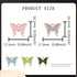 60 Pieces Rhinestones Colorful Butterfly Charm Alloy Enamel Pendants for DIY Mexican Bracelet Necklace Earring Jewelry Making Supplies...