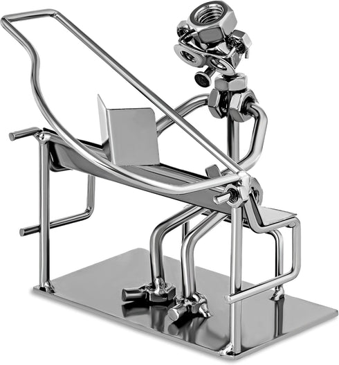 Broadway Gift Pianist Handcrafted Metal Musician Décor Figurine, Size 7 inch...