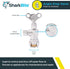 SharkBite 1/2 x 3/8 Inch Compression Angle Stop Valve, Loose Key Quarter Turn, Push to Connect Brass Plumbing Fitting, Chrome Finish, PEX Pipe, Co...