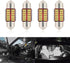 4 PCS 31mm Car Double-tip Reading Light, 4014-12SMD C5W Non-polar Canbus Decoding Filament-free Structure License Plate Light Tail Box Light, Ligh...