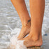 Waterproof Gold Ankle Bracelets for Women, Gold Shell Charm Anklet, Non-tarnish Beach Jewelry, Adjustable Length 20+5cm...