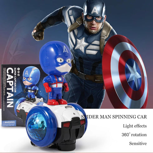 Dancing Robot Spider Toys Interactive Musical Super Captain Car Toy Flashing Lights Intelligent Interactive Educational Robot for Chirldent Day Bi...