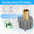 WiseWater 1/2“ PEX Faucet Connector, 4 PCS 1/2” PEX Barb x 1/2” FNPT Swivel Adapter RV Pex Fittings, Pex Fittings 1/2 Inch Brass Faucet PEX Connec...