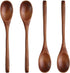 Long Handle Wooden Spoon For Mixing Coffee Tea Jam and Bath Salt In Kitchen, Environmentally Friendly Table Spoon, 8.6 Inches,4 Pieces…...
