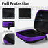MOLOVA 2Pack Square Earbud Case Portable EVA Carrying Case Storage Bag Cell Phone Accessories Organizer with Carabiner for Earphone, Earbud, Earpi...