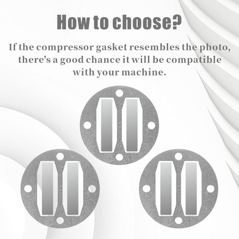 3 Set for central pneumatic compressor parts...
