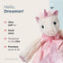 Bearington Baby Dreamer Snuggler - 15 Inch White and Pink Unicorn Plush Stuffed Animal Security Blanket Lovey for Babies - Plush Blanket...