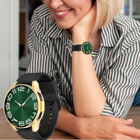 Wugongyan Case Compatible with Samsung Galaxy Watch 6 Classic 43mm 47mm Soft TPU Slim Cover Protective Bumper for Galaxy Watch 6 Classic 47mm Smar...