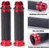 Universal 7/8" 22mm Motorcycle Handlebar Grips - Gel Rubber Compatible with Chopper, Cruiser, Street, Dirt Bike...