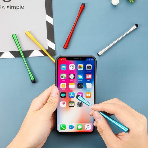 Outus 8 Pieces Waist Stylus Pens with 8 mm Rubber Tips Stylus Pens for Screen Compatible with iPhone, iPad, Tablet (8 Colors)......