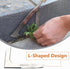 Stainless Steel 13" Crack Weeder, Crevice Weeding Sickle Manual Weeder Lawn Yard Garden Sidewalk Tool...