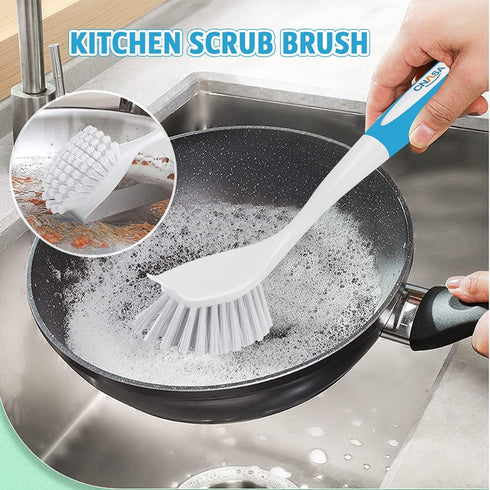 6 Pack Household Deep Cleaning Set - Kitchen, Bathroom & Floor Cleaning Brushes, Includes Scrub, Dish, Bottle, Grout, Crevice & Shoe Brushes...