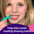 BURSTkids Flossables Kids Flossers - Kids Floss Picks with Ergonomic Design, No-Slip Grip, Smiley Face and Fun Colors - Toddler & Kids Dental Flos...
