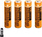 4PCS NI-MH AAA Rechargeable Battery, 1.2V 550mAh Battery for Panasonic Cordless Phone, HHR-55AAABU Replacement Battery...