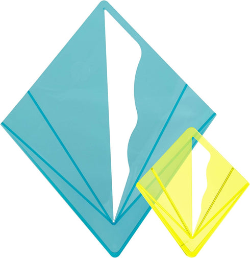 Savannah Blue and Yellow Transparent Center Finder for Square, Round, Octagon and Hexagon Shaped Material up To 18 Inches...