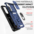 for Samsung Galaxy A55 5G Case with Camera Lens Cover HD Screen Protector, Dual Layer Military-Grade Drop Tested Magnetic Ring Holder Kickstand Pr...