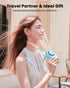 Gaiatop Neck Fan Rechargeable Mini Portable Fan Cute Camera Design, Lash Fan with 360°Rotate Mirror, 3 Speed USB Handheld Fan with LED Display, Pe...