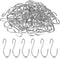 60 PCS S Hooks for Hanging 1 Inch Metal Hanging Hooks Mini S Hooks S Shaped Iron Wire Hook Hanger for Hanging Jewelry Small Kitchenware Potted Pla...