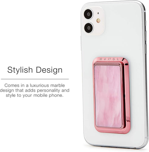 HANDL New York HANDLstick Pink Marble Grip and Stand for Smartphone...