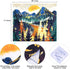 SENYYI Mountain Wall Hanging Tapestry - Forest Trees Art, Sunset, Road in Nature Landscape Home Decor for Room (51.2 x 59.1 inches)...