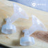 Ameda MYA Breast Pump Replacement Flanges 24mm, Comfort Fit Angled Flange, 2 Count (1 Pair) | Discontinued | NOT Compatible with The MYA Joy or MY...