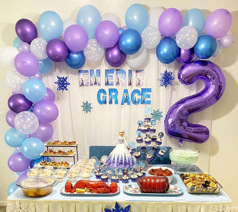 CHANGZHONG 40 Inch Purple Number Helium Foil Birthday Party Digit Balloon (Purple 2)...