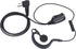 (2 Pack) Walkie Talkie Earpiece, 2-Pin 2.5mm/3.5mm G Shape Walkie Talkie Headset with PTT Mic, Compatible with Motorola Two-Way Radios...