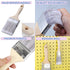 9 Pieces Painting Knife Set, 1'' 2'' Filbert Paddle Paint Brush, Background Blender Brush, Fan Paint Brush, Stainless Steel Palette Knife Landscap...